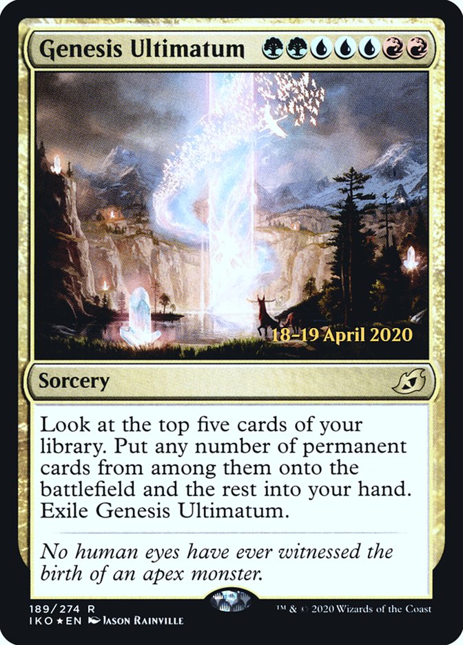 Genesis Ultimatum [Ikoria: Lair of Behemoths Prerelease Promos] | Gear Gaming Bentonville