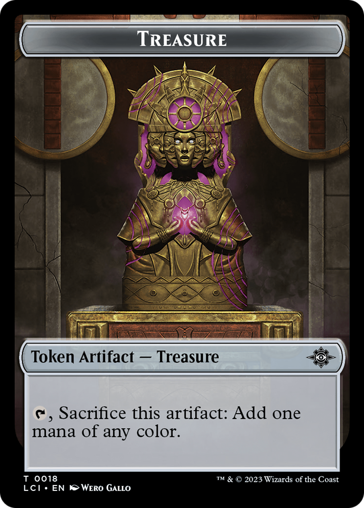 Treasure (0018) // Golem Double-Sided Token [The Lost Caverns of Ixalan Tokens] | Gear Gaming Bentonville