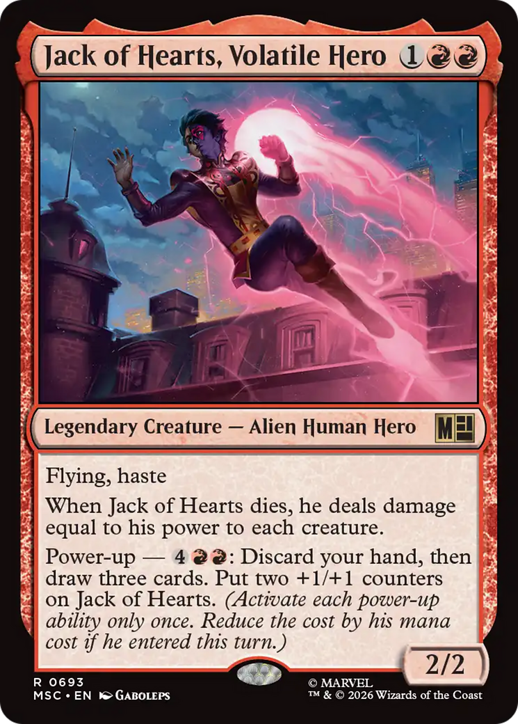 Jack of Hearts, Volatile Hero [Marvel Super Heroes Commander] | Gear Gaming Bentonville