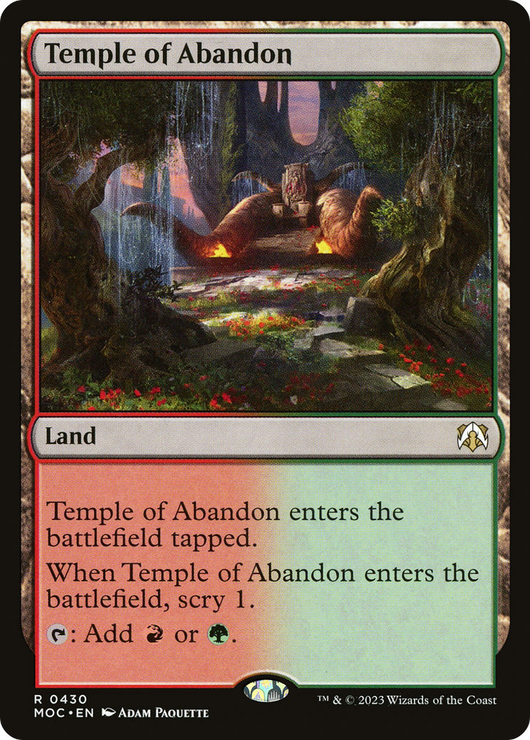 Temple of Abandon [March of the Machine Commander] | Gear Gaming Bentonville