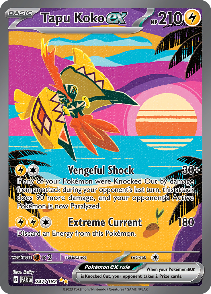 Tapu Koko ex (247/182) [Scarlet & Violet: Paradox Rift] | Gear Gaming Bentonville