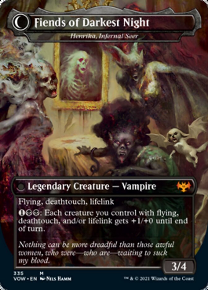Henrika Domnathi // Henrika, Infernal Seer - The Three Weird Sisters // Fiends of Darkest Night [Innistrad: Crimson Vow] | Gear Gaming Bentonville