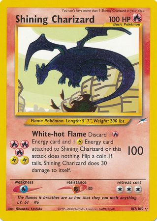 Shining Charizard (107/105) [Neo Destiny Unlimited] | Gear Gaming Bentonville