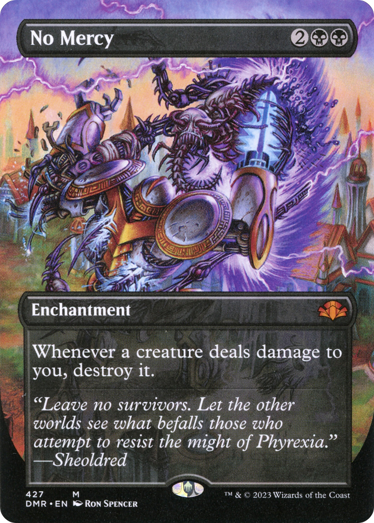 No Mercy (Borderless Alternate Art) [Dominaria Remastered] | Gear Gaming Bentonville