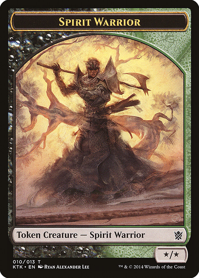 Spirit Warrior Token [Khans of Tarkir Tokens] | Gear Gaming Bentonville