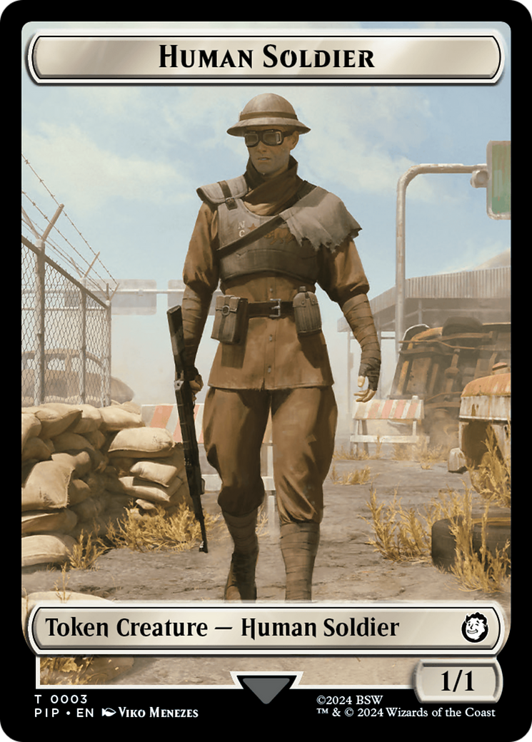 Energy Reserve // Human Soldier Double-Sided Token [Fallout Tokens] | Gear Gaming Bentonville