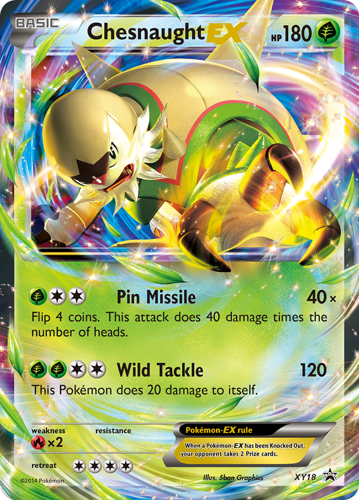 Chesnaught EX (XY18) [XY: Black Star Promos] | Gear Gaming Bentonville