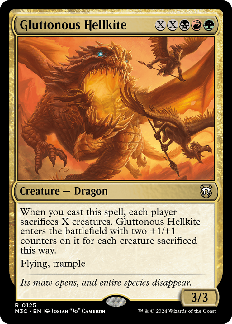 Gluttonous Hellkite [Modern Horizons 3 Commander] | Gear Gaming Bentonville