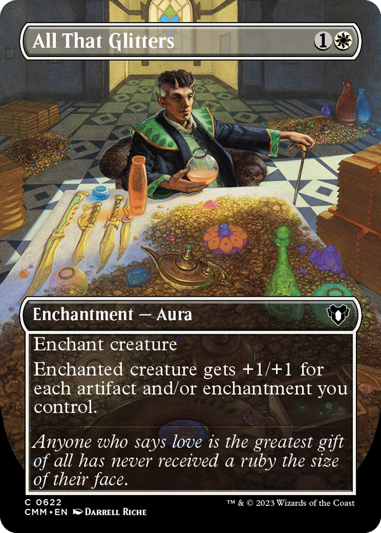 All That Glitters (Borderless Alternate Art) [Commander Masters] | Gear Gaming Bentonville