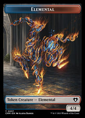 Treasure // Elemental (0037) Double-Sided Token [Commander Masters Tokens] | Gear Gaming Bentonville