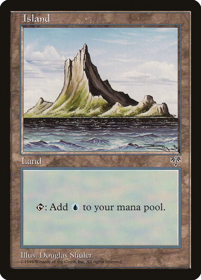 Island (No Tree / Blue Sky / Peak on Left) [Mirage] | Gear Gaming Bentonville