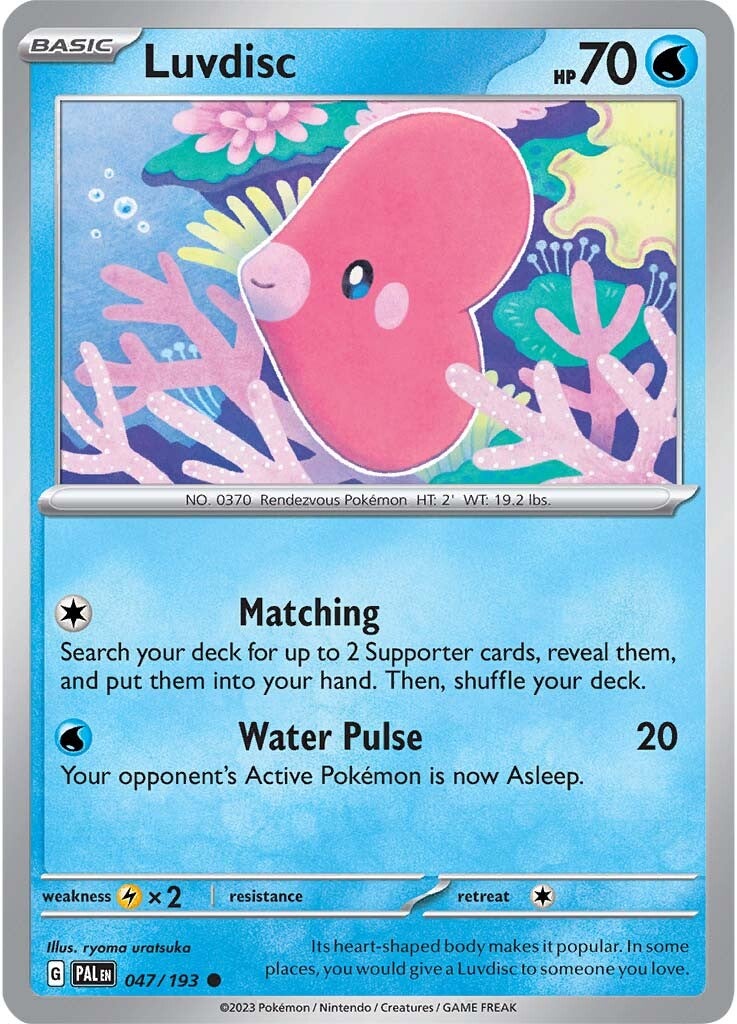 Luvdisc (047/193) [Scarlet & Violet: Paldea Evolved] | Gear Gaming Bentonville