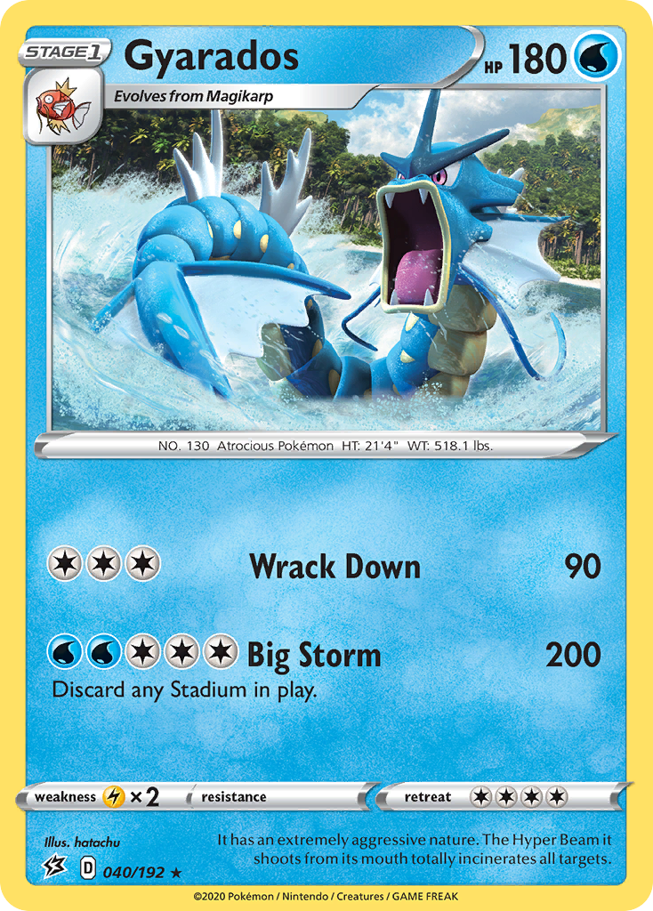 Gyarados (040/192) [Sword & Shield: Rebel Clash] | Gear Gaming Bentonville