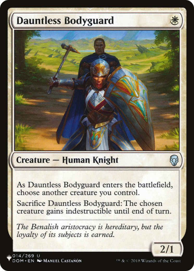 Dauntless Bodyguard [The List Reprints] | Gear Gaming Bentonville