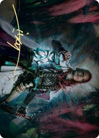 Tergrid, God of Fright Art Card (Gold-Stamped Signature) [Kaldheim Art Series] | Gear Gaming Bentonville
