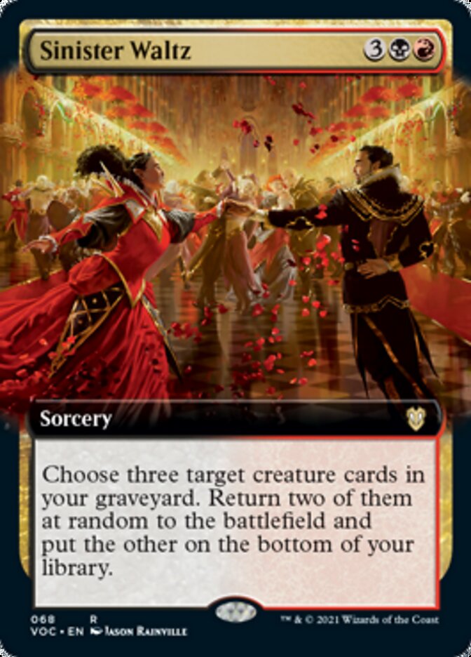 Sinister Waltz (Extended Art) [Innistrad: Crimson Vow Commander] | Gear Gaming Bentonville