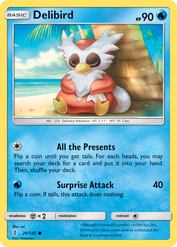 Delibird (26/145) [Sun & Moon: Guardians Rising] | Gear Gaming Bentonville