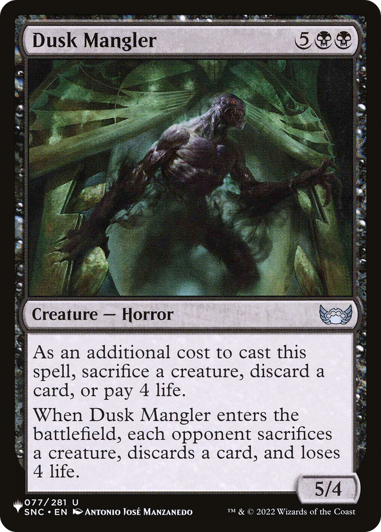 Dusk Mangler [The List Reprints] | Gear Gaming Bentonville