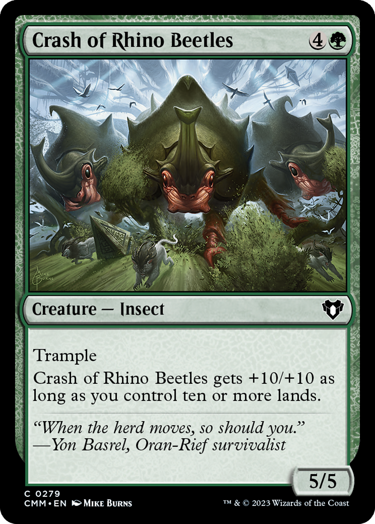 Crash of Rhino Beetles [Commander Masters] | Gear Gaming Bentonville