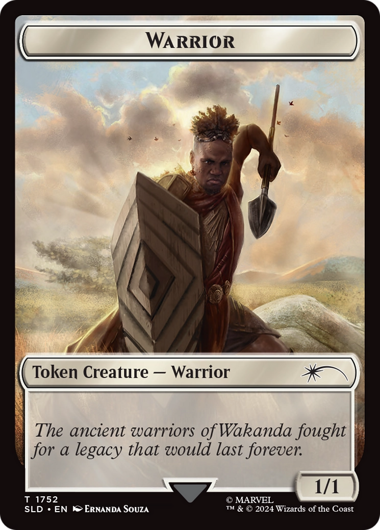 Warrior Token (Rainbow Foil) [Secret Lair Drop Series] | Gear Gaming Bentonville