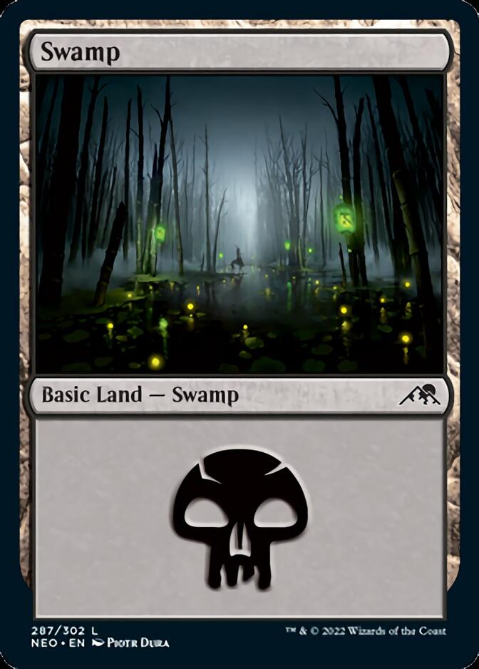 Swamp (287) [Kamigawa: Neon Dynasty] | Gear Gaming Bentonville