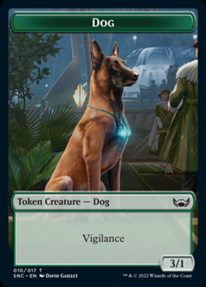 Ogre Warrior // Dog Double-Sided Token [Streets of New Capenna Tokens] | Gear Gaming Bentonville