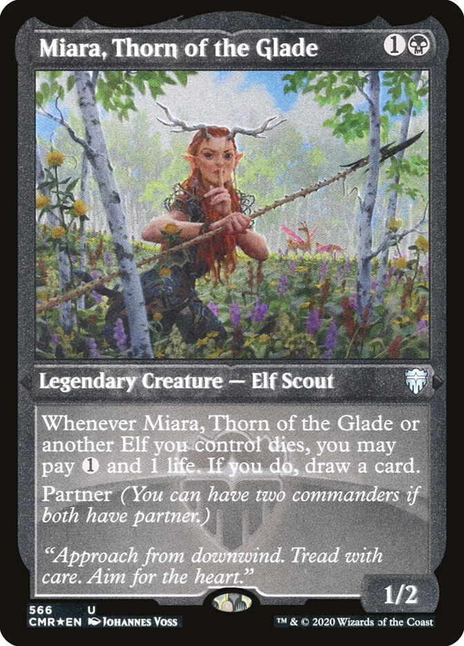 Miara, Thorn of the Glade (Etched) [Commander Legends] | Gear Gaming Bentonville