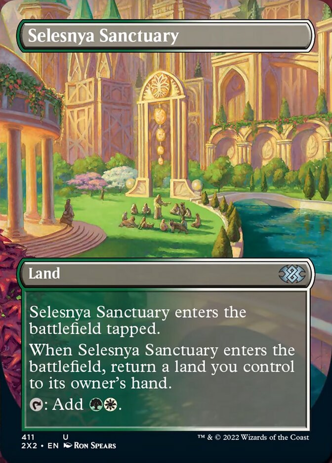 Selesnya Sanctuary (Borderless Alternate Art) [Double Masters 2022] | Gear Gaming Bentonville