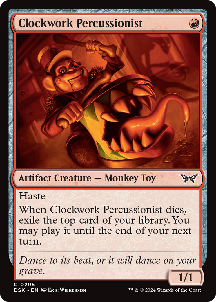 Clockwork Percussionist (0295) [Duskmourn: House of Horror] | Gear Gaming Bentonville