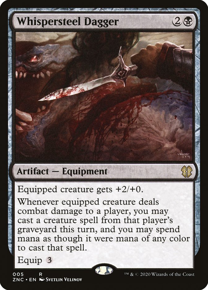 Whispersteel Dagger [Zendikar Rising Commander] | Gear Gaming Bentonville