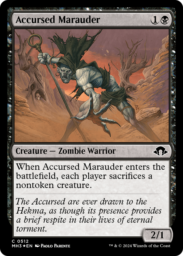 Accursed Marauder (Ripple Foil) [Modern Horizons 3] | Gear Gaming Bentonville