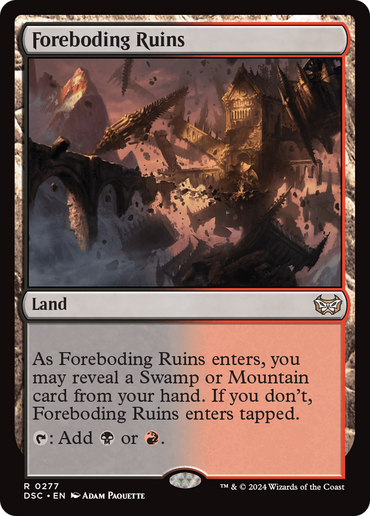 Foreboding Ruins [Duskmourn: House of Horror Commander] | Gear Gaming Bentonville