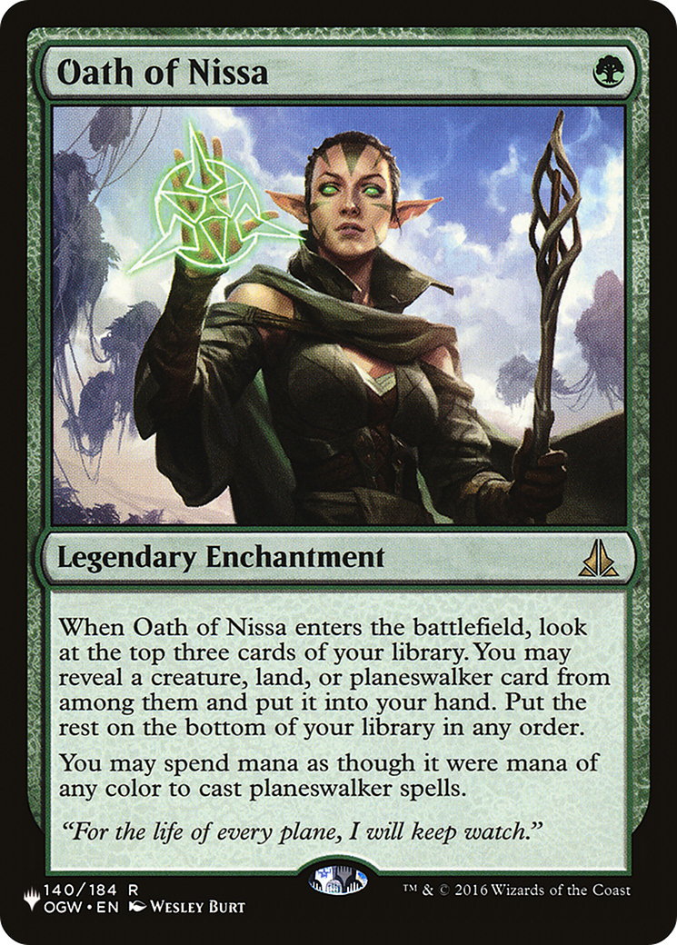 Oath of Nissa [The List Reprints] | Gear Gaming Bentonville