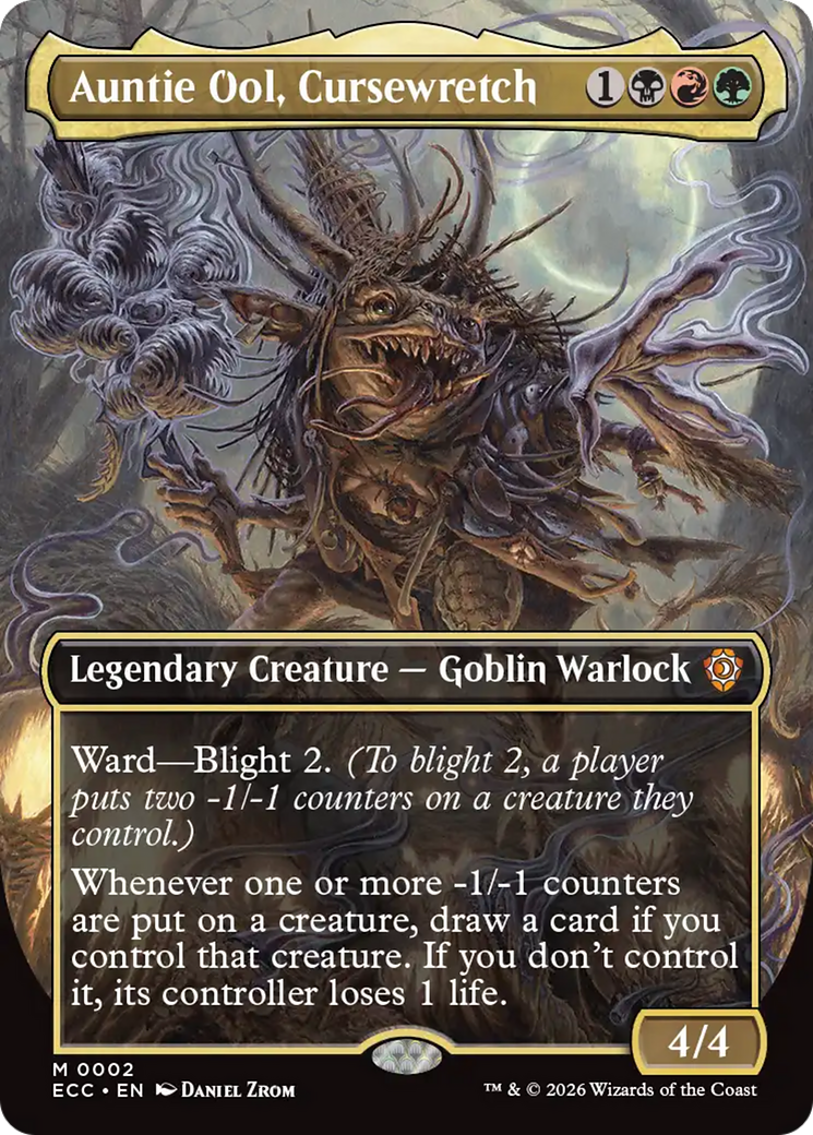 Auntie Ool, Cursewretch (Borderless) [Lorwyn Eclipsed Commander] | Gear Gaming Bentonville