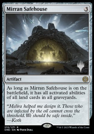 Mirran Safehouse (Promo Pack) [Phyrexia: All Will Be One Promos] | Gear Gaming Bentonville