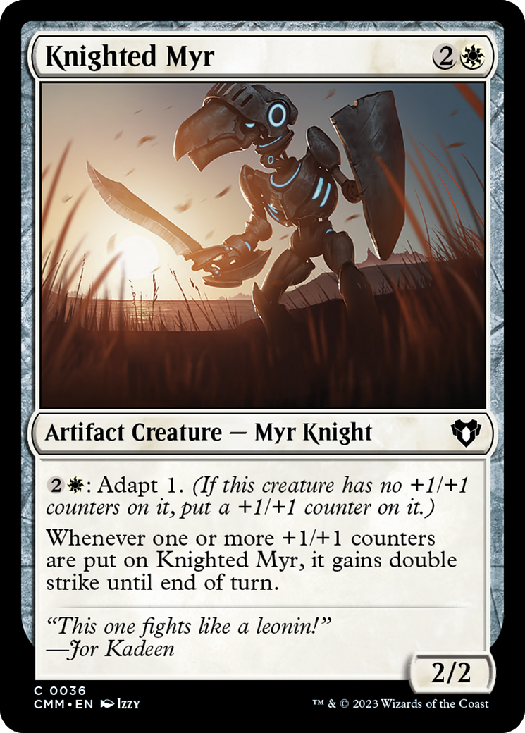 Knighted Myr [Commander Masters] | Gear Gaming Bentonville