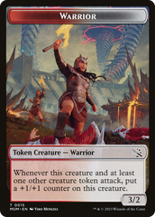 Warrior // Wrenn and Realmbreaker Emblem Double-Sided Token [March of the Machine Tokens] | Gear Gaming Bentonville