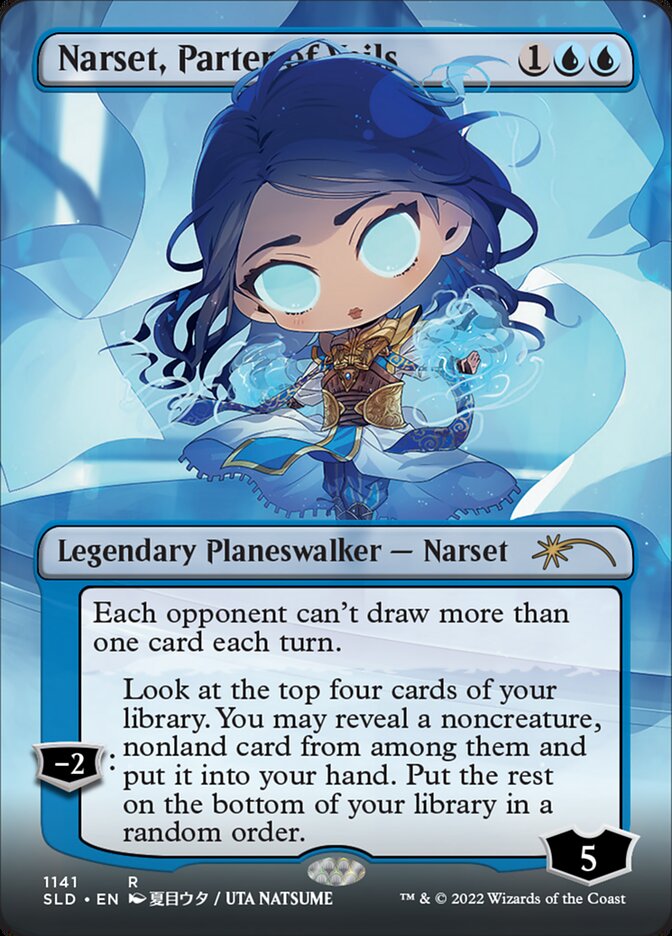 Narset, Parter of Veils (Borderless) [Secret Lair Drop Series] | Gear Gaming Bentonville