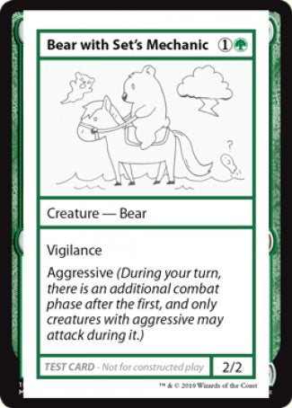 Bear with Set's Mechanic (2021 Edition) [Mystery Booster Playtest Cards] | Gear Gaming Bentonville