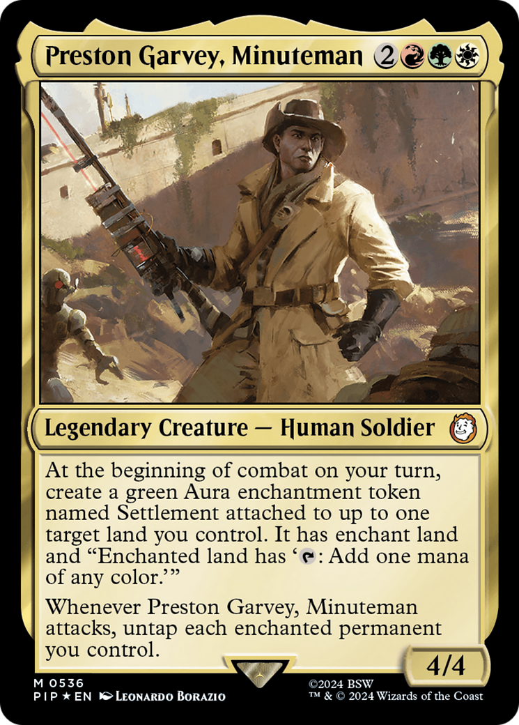 Preston Garvey, Minuteman (Surge Foil) [Fallout] | Gear Gaming Bentonville