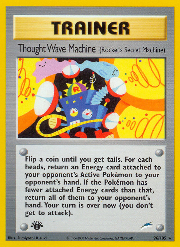 Thought Wave Machine (96/105) (Rocket's Secret Machine) [Neo Destiny 1st Edition] | Gear Gaming Bentonville