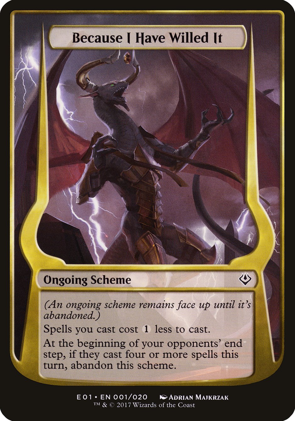 Because I Have Willed It (Schemes) [Archenemy: Nicol Bolas Schemes] | Gear Gaming Bentonville