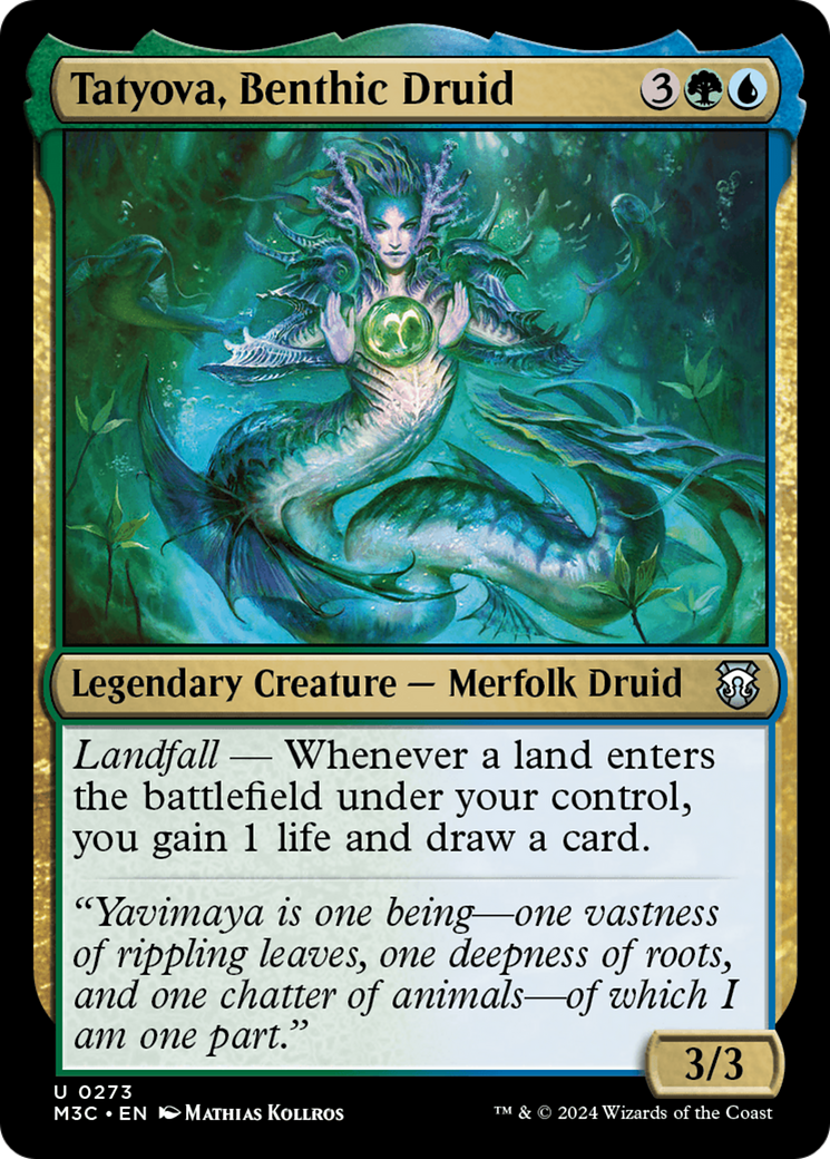 Tatyova, Benthic Druid (Ripple Foil) [Modern Horizons 3 Commander] | Gear Gaming Bentonville