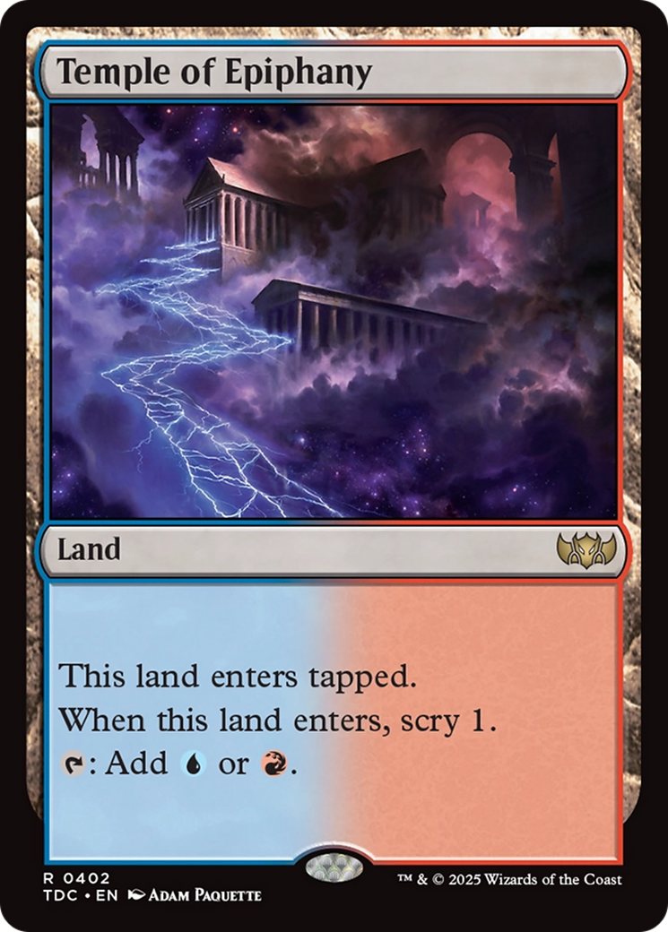 Temple of Epiphany [Tarkir: Dragonstorm Commander] | Gear Gaming Bentonville