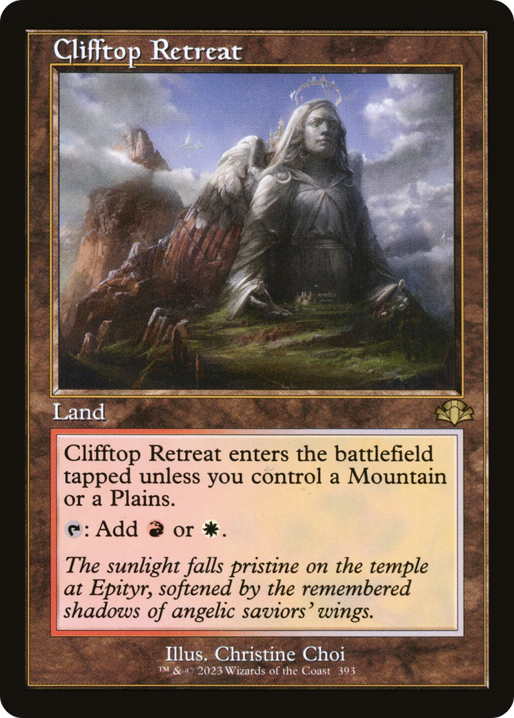 Clifftop Retreat (Retro) [Dominaria Remastered] | Gear Gaming Bentonville