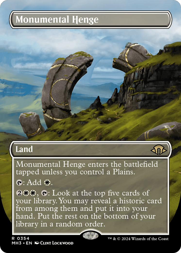 Monumental Henge (Borderless) [Modern Horizons 3] | Gear Gaming Bentonville