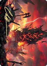 Immersturm Skullcairn Art Card (Gold-Stamped Signature) [Kaldheim Art Series] | Gear Gaming Bentonville