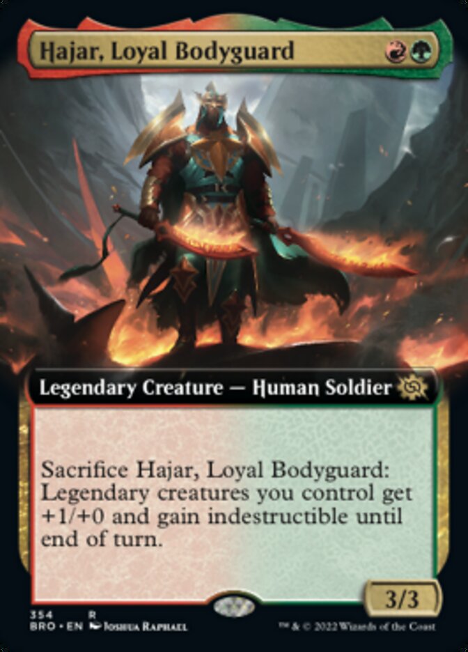 Hajar, Loyal Bodyguard (Extended Art) [The Brothers' War] | Gear Gaming Bentonville