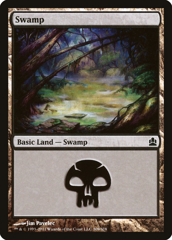 Swamp (309) [Commander 2011] | Gear Gaming Bentonville