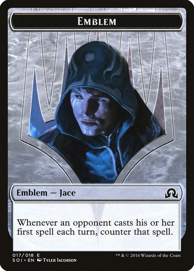 Jace, Unraveler of Secrets Emblem [Shadows over Innistrad Tokens] | Gear Gaming Bentonville